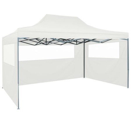 Carpa plegable para celebraciones con 3 paredes blanco 3x4,5 m de vidaXL, Carpas y cenadores - Ref: Foro24-48871, Precio: 176...