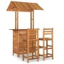 Juego muebles de bar de jardín 3 piezas madera maciza de acacia de vidaXL, Conjuntos de jardín - Ref: Foro24-3116004, Precio:...