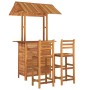 Juego muebles de bar de jardín 3 piezas madera maciza de acacia de vidaXL, Conjuntos de jardín - Ref: Foro24-3116004, Precio:...