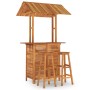 Juego muebles de bar de jardín 3 piezas madera maciza de acacia de vidaXL, Conjuntos de jardín - Ref: Foro24-3116006, Precio:...