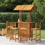 Juego muebles de bar de jardín 5 piezas madera maciza de acacia de vidaXL, Conjuntos de jardín - Ref: Foro24-3116005, Precio:...