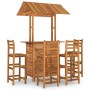 Juego muebles de bar de jardín 5 piezas madera maciza de acacia de vidaXL, Conjuntos de jardín - Ref: Foro24-3116005, Precio:...