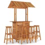 Juego muebles de bar de jardín 5 piezas madera maciza de acacia de vidaXL, Conjuntos de jardín - Ref: Foro24-3116007, Precio:...