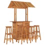 Juego muebles de bar de jardín 5 piezas madera maciza de acacia de vidaXL, Conjuntos de jardín - Ref: Foro24-3116007, Precio:...