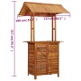 Garden bar table with acacia wood roof 113x106x217 cm by vidaXL, Garden tables - Ref: Foro24-45909, Price: 368,29 €, Discount: %