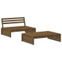 Garden furniture set 2 pieces and honey brown solid wood cushions by vidaXL, Garden sets - Ref: Foro24-3186133, Price: 370,65...