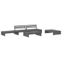 5-piece garden furniture set and gray solid wood cushions by vidaXL, Garden sets - Ref: Foro24-3186146, Price: 939,54 €, Disc...