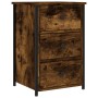 Smoked oak engineered wood bedside table 40x36x60 cm by vidaXL, Nightstands - Ref: Foro24-825997, Price: 53,94 €, Discount: %