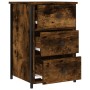 Smoked oak engineered wood bedside table 40x36x60 cm by vidaXL, Nightstands - Ref: Foro24-825997, Price: 53,94 €, Discount: %