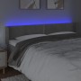 Cabecero con LED de terciopelo gris claro 203x16x78/88 cm de vidaXL, Cabeceros y pies de cama - Ref: Foro24-3123162, Precio: ...