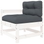 Garden furniture set 10 pieces and white solid wood cushions by vidaXL, Garden sets - Ref: Foro24-3186089, Price: 950,99 €, D...