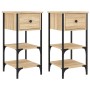 Nightstands 2 pcs engineered wood Sonoma oak 34x36x70 cm by vidaXL, Nightstands - Ref: Foro24-825976, Price: 85,17 €, Discoun...