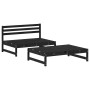 Gartenmöbel-Set 2-teilig und schwarze Massivholzkissen von vidaXL, Gartensets - Ref: Foro24-3186106, Preis: 361,17 €, Rabatt: %