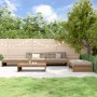 Garden furniture set 5 pieces and honey brown solid wood cushions by vidaXL, Garden sets - Ref: Foro24-3186147, Price: 943,23...