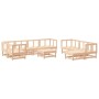 10-teiliges Gartenmöbel-Set und Massivholzkissen von vidaXL, Gartensets - Ref: Foro24-3186074, Preis: 873,67 €, Rabatt: %