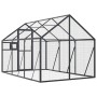 Anthrazitgraues Vogelhaus aus Aluminium 1,79 x 3 x 1,85 m von vidaXL, Füße und Vogelkäfige - Ref: Foro24-3155802, Preis: 332,...