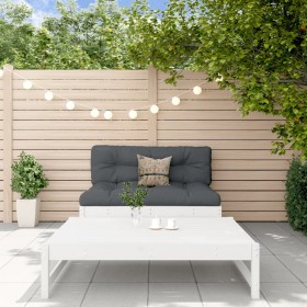 Garden furniture set 2 pieces with solid wood white cushions by vidaXL, Garden sets - Ref: Foro24-3186103, Price: 360,99 €, D...