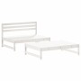 Garden furniture set 2 pieces with solid wood white cushions by vidaXL, Garden sets - Ref: Foro24-3186103, Price: 359,60 €, D...