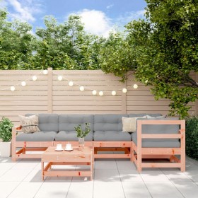 6-piece garden furniture set with Douglas fir wood cushions by vidaXL, Garden sets - Ref: Foro24-3186002, Price: 512,99 €, Di...