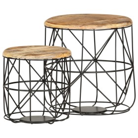 Coffee tables 2 units solid mango wood by vidaXL, Coffee table - Ref: Foro24-286579, Price: 89,15 €, Discount: %