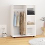 White engineered wood cabinet 80x40x110 cm by vidaXL, Wardrobes - Ref: Foro24-808513, Price: 75,49 €, Discount: %