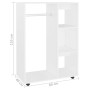 Armario de madera de ingeniería blanco 80x40x110 cm de vidaXL, Armarios roperos - Ref: Foro24-808513, Precio: 72,54 €, Descue...