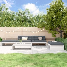 5-piece garden furniture set and white solid wood cushions by vidaXL, Garden sets - Ref: Foro24-3186145, Price: 946,03 €, Dis...