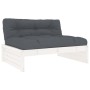 5-piece garden furniture set and white solid wood cushions by vidaXL, Garden sets - Ref: Foro24-3186145, Price: 946,03 €, Dis...