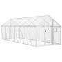 Silberfarbenes Aluminium-Vogelhaus 1,79 x 6 x 1,85 m von vidaXL, Füße und Vogelkäfige - Ref: Foro24-3155798, Preis: 647,99 €,...