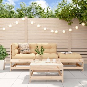 4-piece garden furniture set with solid wood cushions by vidaXL, Garden sets - Ref: Foro24-3186025, Price: 329,37 €, Discount: %