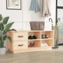 Shoe bench solid pine wood 100x34x45 cm by vidaXL, Shoe racks and shoe organizers - Ref: Foro24-820177, Price: 83,90 €, Disco...