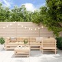 6-piece garden furniture set with solid wood cushions by vidaXL, Garden sets - Ref: Foro24-3186004, Price: 547,65 €, Discount: %