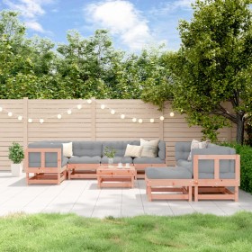 10-piece garden furniture set with Douglas fir wood cushions by vidaXL, Garden sets - Ref: Foro24-3186079, Price: 869,99 €, D...