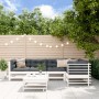 6-piece garden furniture set and white solid wood cushions by vidaXL, Garden sets - Ref: Foro24-3186005, Price: 642,12 €, Dis...