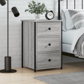 Sonoma gray engineered wood bedside table 40x36x60 cm by vidaXL, Nightstands - Ref: Foro24-825999, Price: 61,36 €, Discount: %