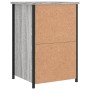 Mesita de noche madera de ingeniería gris Sonoma 40x36x60 cm de vidaXL, Mesitas de noche - Ref: Foro24-825999, Precio: 59,28 ...