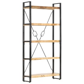 Solid mango wood 5-level shelf 90x30x180 cm by vidaXL, Bookcases and shelves - Ref: Foro24-286581, Price: 249,65 €, Discount: %