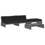 Garden furniture set 4 pieces and gray solid wood cushions by vidaXL, Garden sets - Ref: Foro24-3186139, Price: 737,99 €, Dis...