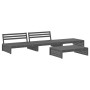 Garden furniture set 4 pieces and gray solid wood cushions by vidaXL, Garden sets - Ref: Foro24-3186139, Price: 737,99 €, Dis...