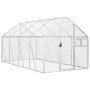 Vogelhaus aus silbernem Aluminium, 1,79 x 4 x 1,85 m von vidaXL, Füße und Vogelkäfige - Ref: Foro24-3155797, Preis: 521,28 €,...