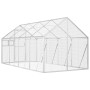 Vogelhaus aus silbernem Aluminium, 1,79 x 4 x 1,85 m von vidaXL, Füße und Vogelkäfige - Ref: Foro24-3155797, Preis: 521,28 €,...