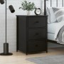 Mesita de noche madera de ingeniería negro 40x36x60 cm de vidaXL, Mesitas de noche - Ref: Foro24-825993, Precio: 65,95 €, Des...