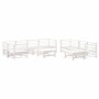 Garden furniture set 10 pieces and white solid wood cushions by vidaXL, Garden sets - Ref: Foro24-3186096, Price: 1,00 €, Dis...