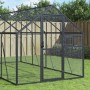 Anthrazitgraues Vogelhaus aus Aluminium 1,79 x 8 x 1,85 m von vidaXL, Füße und Vogelkäfige - Ref: Foro24-3155805, Preis: 556,...