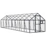 Anthrazitgraues Vogelhaus aus Aluminium 1,79 x 8 x 1,85 m von vidaXL, Füße und Vogelkäfige - Ref: Foro24-3155805, Preis: 556,...