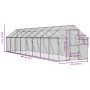 Anthrazitgraues Vogelhaus aus Aluminium 1,79 x 8 x 1,85 m von vidaXL, Füße und Vogelkäfige - Ref: Foro24-3155805, Preis: 556,...