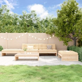 5-piece garden furniture set and solid wood cushions by vidaXL, Garden sets - Ref: Foro24-3186144, Price: 812,99 €, Discount: %