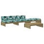 Garden furniture set 4 pieces and cushions made of impregnated pine wood by vidaXL, Garden sets - Ref: Foro24-3186143, Price:...