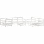 Garden furniture set 10 pieces and white solid wood cushions by vidaXL, Garden sets - Ref: Foro24-3186082, Price: 936,12 €, D...