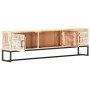 Weißer TV-Schrank aus massivem Akazienholz, 140 x 30 x 45 cm von vidaXL, TV-Möbel - Ref: Foro24-287328, Preis: 264,11 €, Raba...